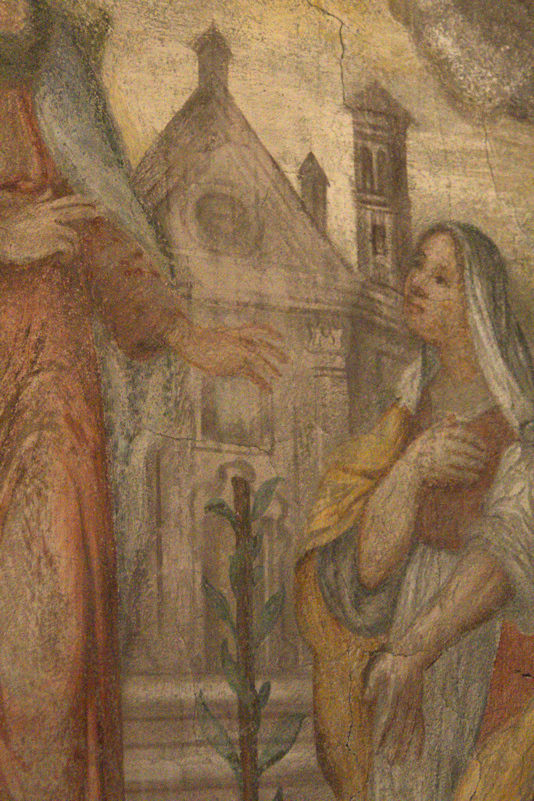 La chiesa francescana nel dipinto dedicato alla Madonna di Caravaggio